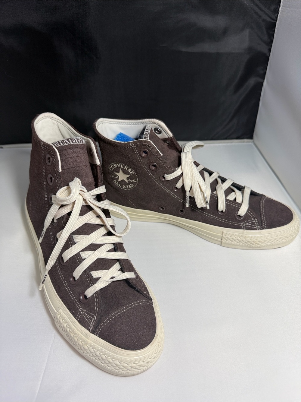 Converse Chuck Taylor All Star Pro Hi Top Brown Suede Sneakers Men 6.5 Women 8.5